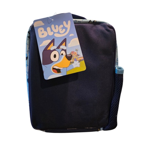 Bluey Reusable‎ Lunch Box Insulated Kids Bag Tote School Blue Heeler Dog NWT - Picture 2 of 4